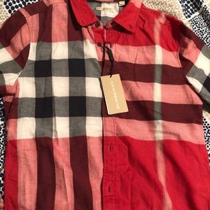 Brand new Burberry long sleeve shirt $225 obo
